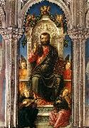 Bartolomeo Vivarini Triptych of St Mark oil on canvas